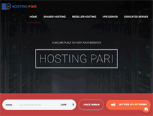 Tablet Screenshot of hostingpari.com